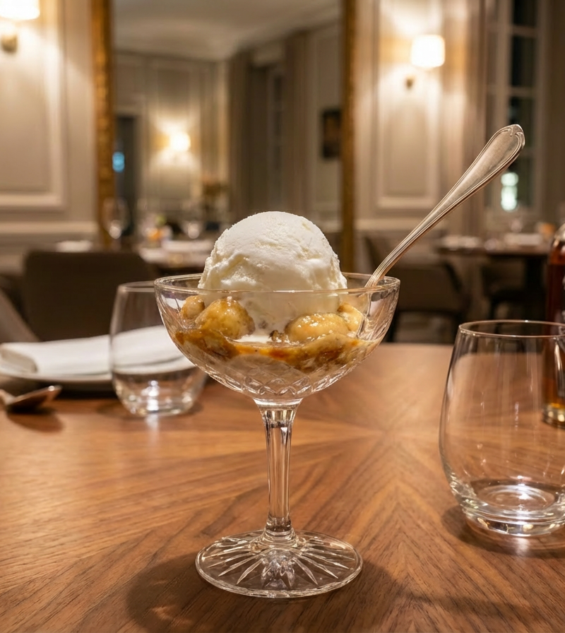 Glace Banane Flambée au Rhum HSE