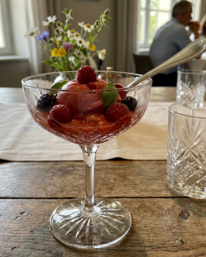 Sorbet Fraises de La Gaude – Producteur M. Gianni (70%) – En saison