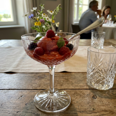 Sorbet Fraises de La Gaude – Producteur M. Gianni (70%) – En saison