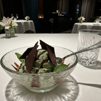 Sorbet Menthe fraîche & Chocolat Noir Pur Amer 73% Belcolade